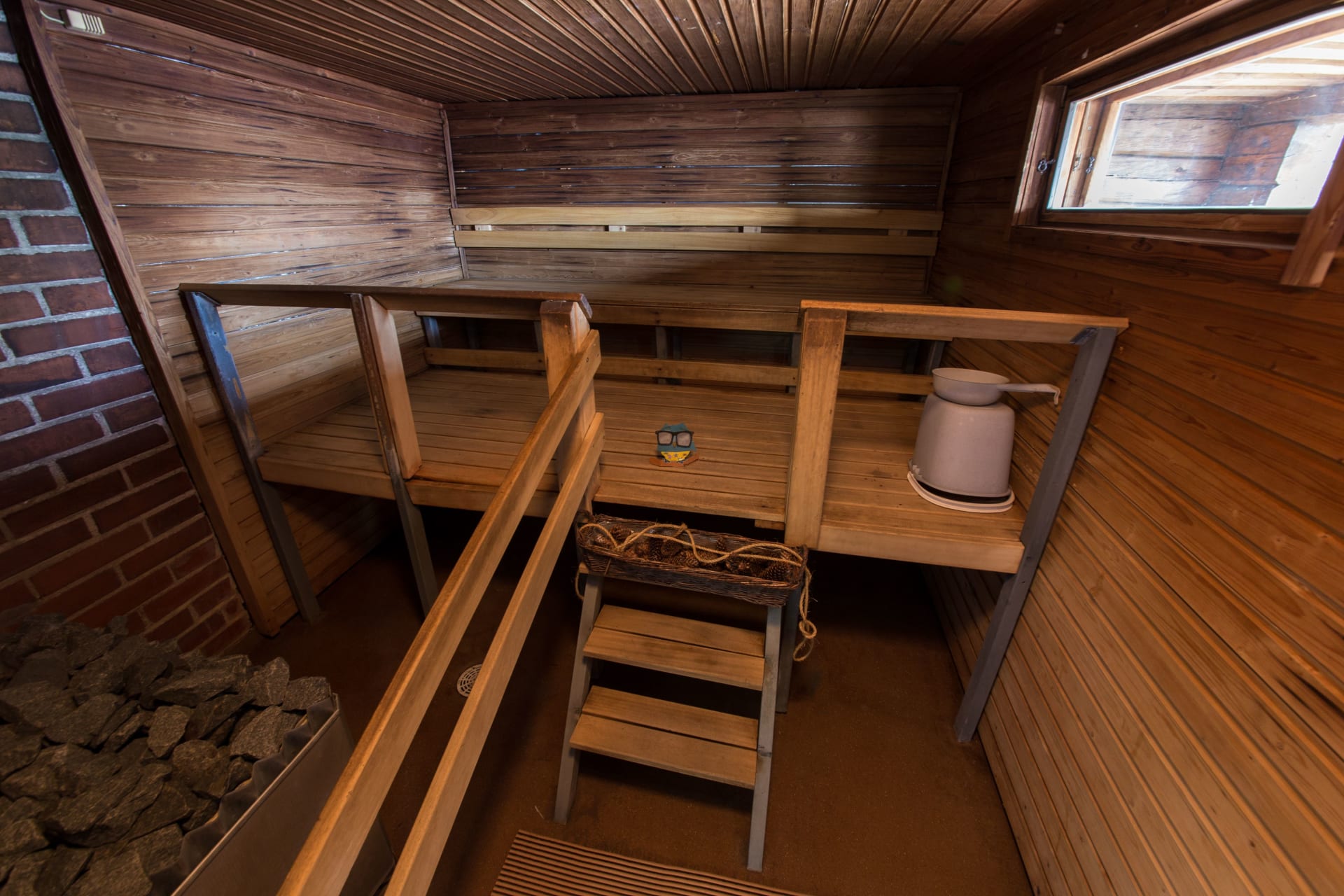 Interior of the sauna