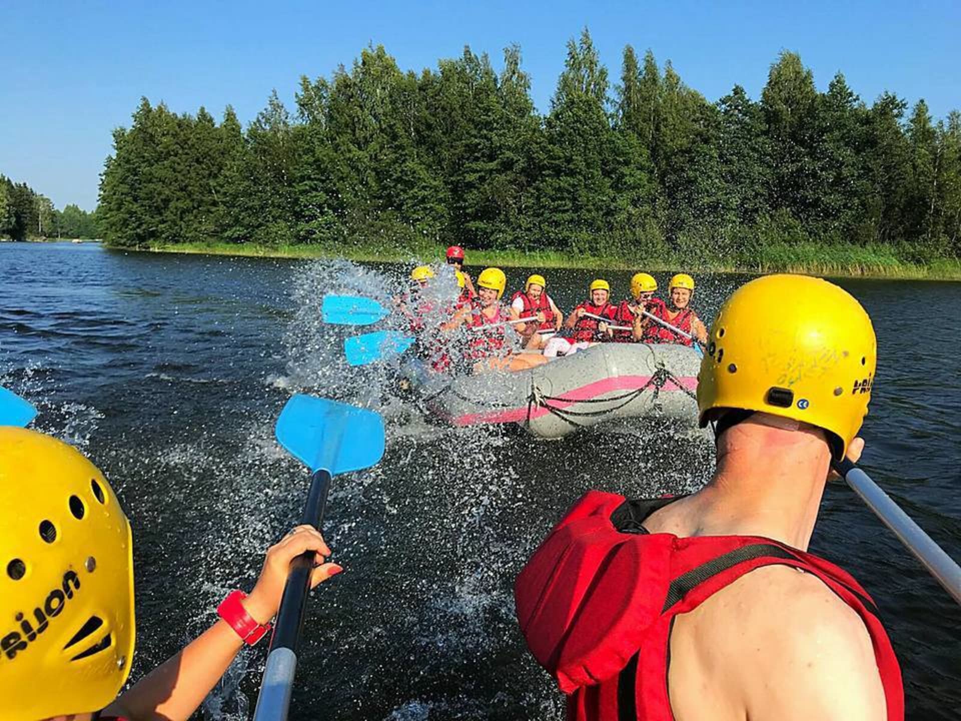 Rafting on the Kymijoki River