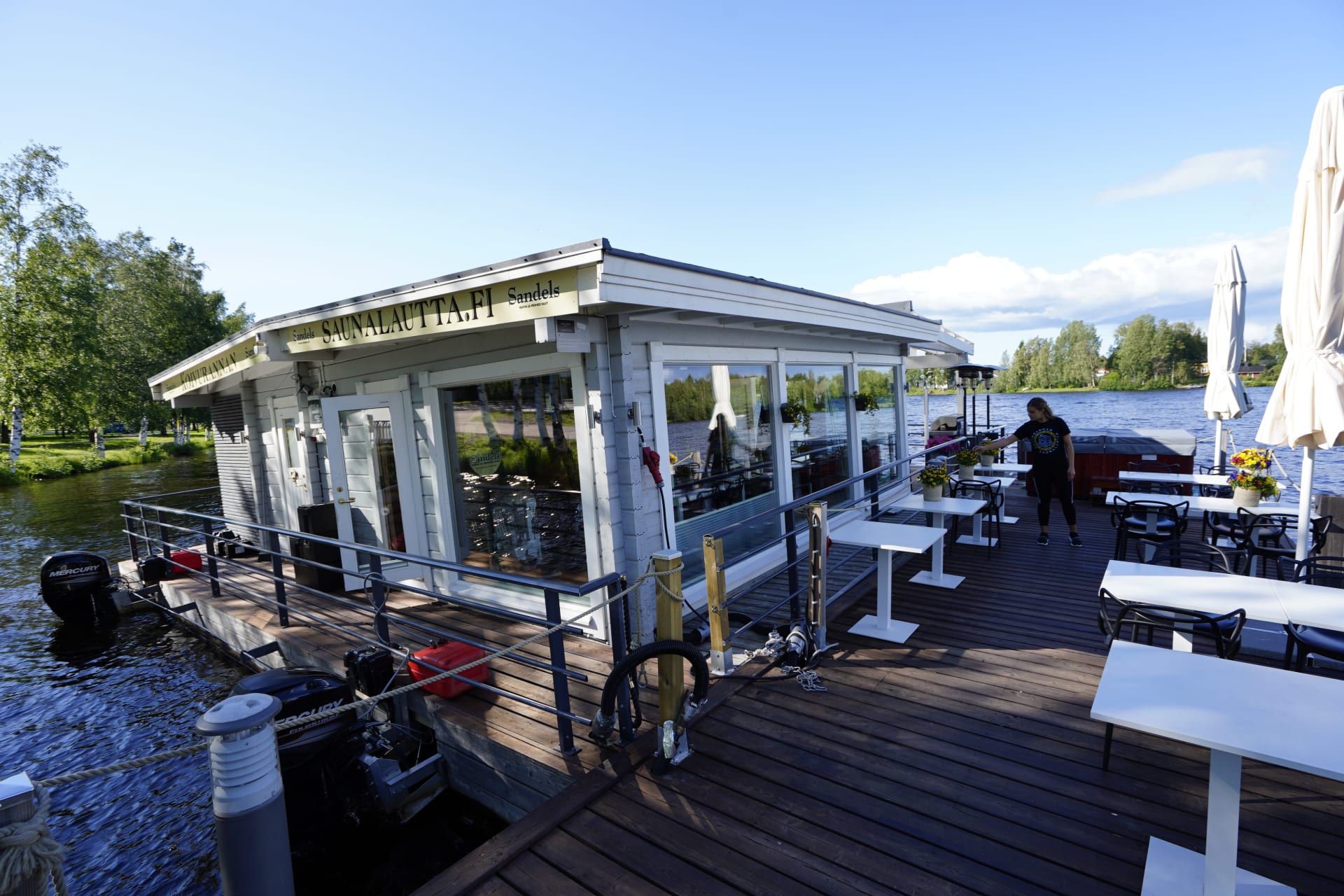 Koivuranta Floating Cafe - Bothnian Coastal Route