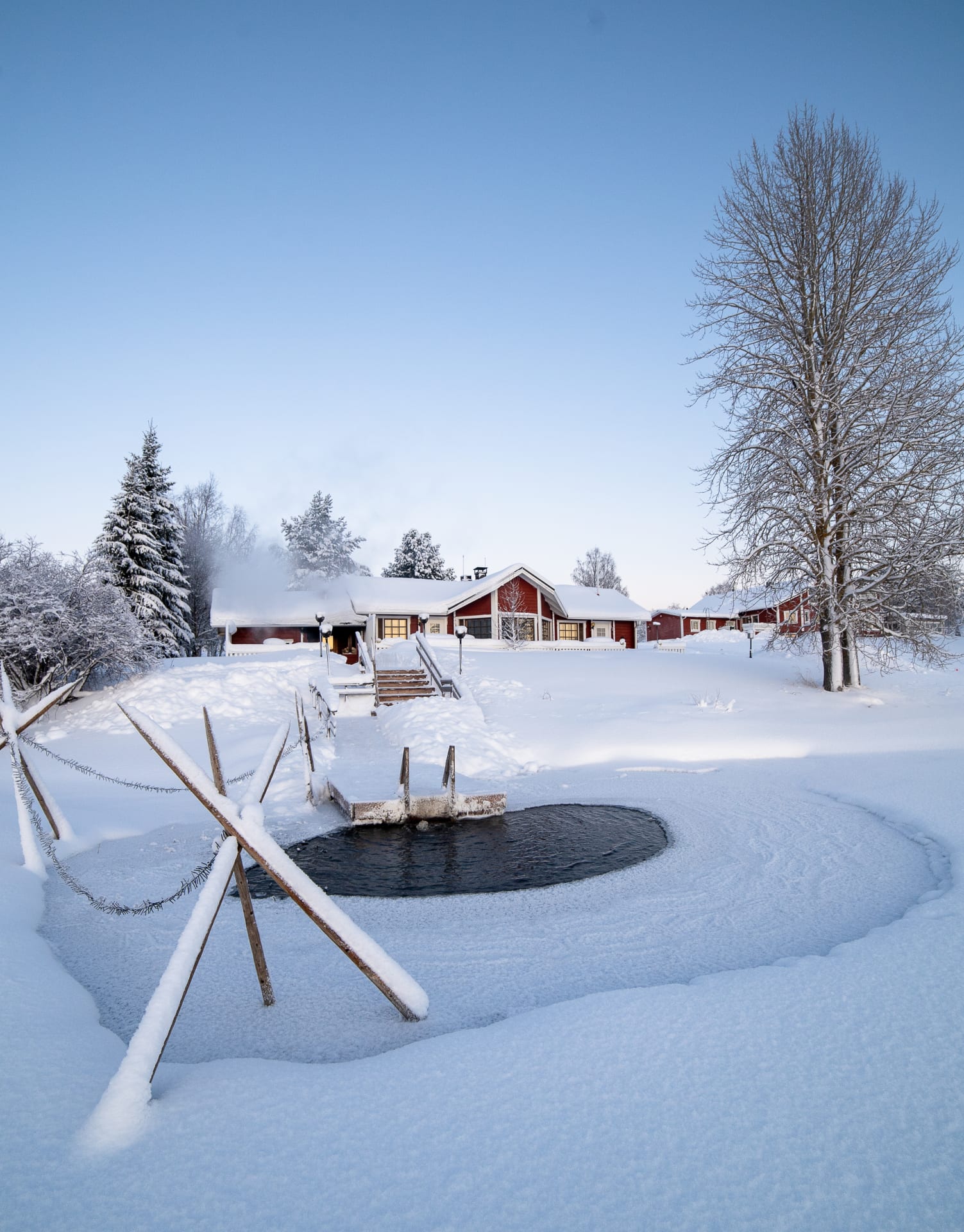 Sauna and "avanto" ice swimming 