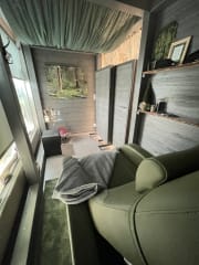 Tirsanurkka snooze nook offers you a private relaxing moment