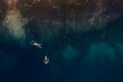 Maaginen suppalampi Rokuan kansallispuistossa.