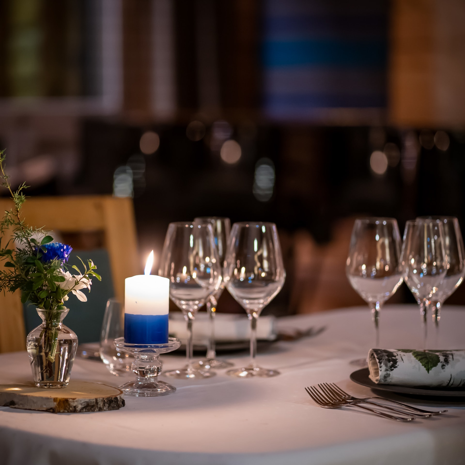 Elegant interior of Restaurant Aihki at Sunday Morning Resort