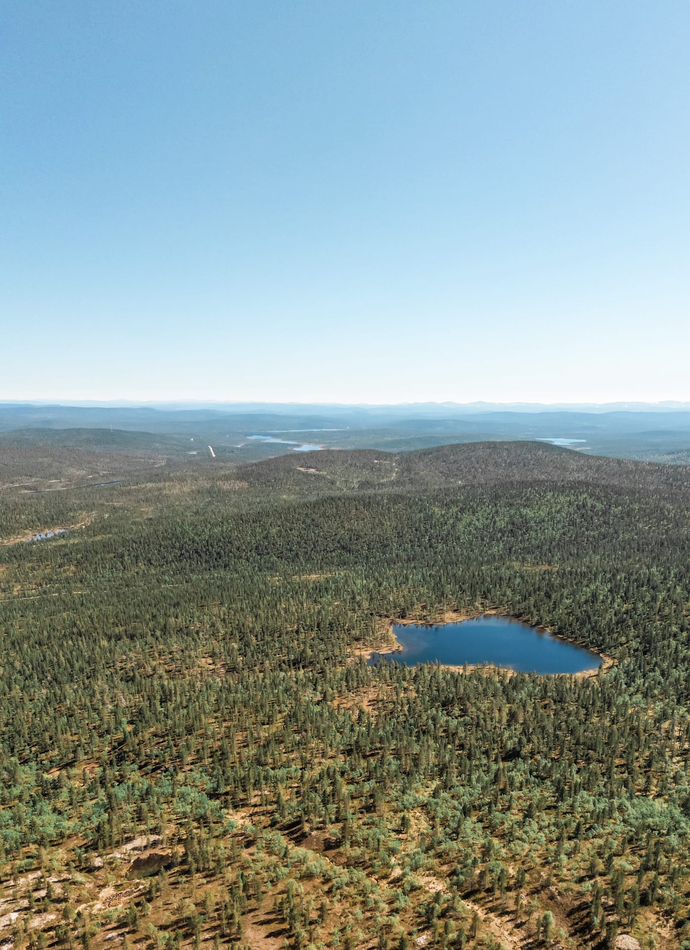 Landscape from the top of the hiking destination.