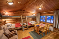 Kiilopää log cabin inside