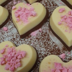 Chocolate hearts, local food, Orivesi
