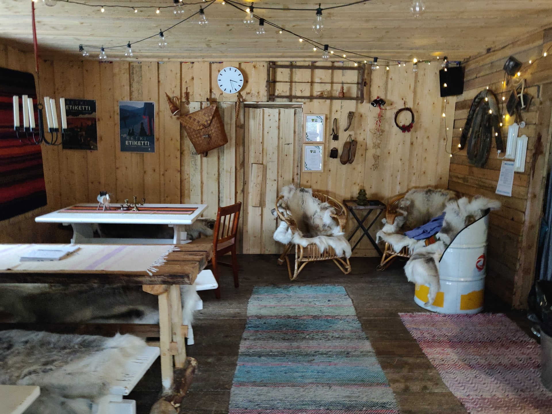 Inside Wilderness cafe of korouoma.
