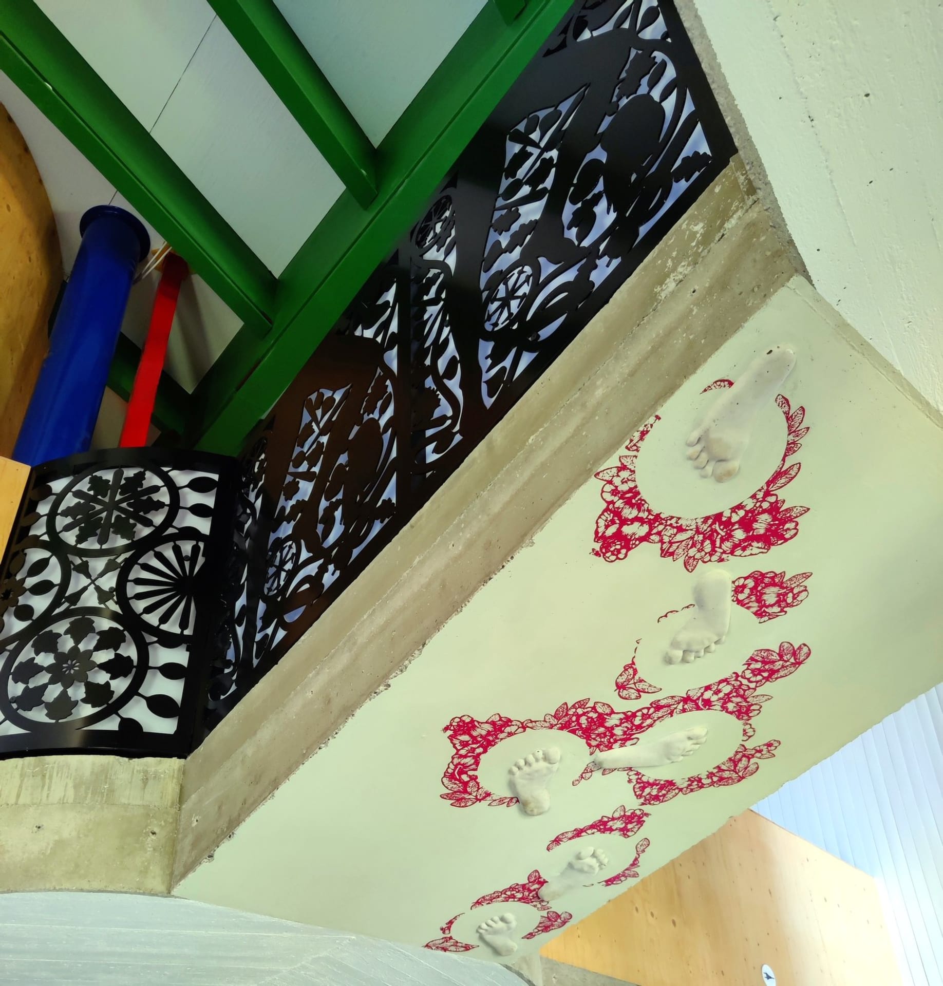 Ceiling art at Life on a Leaf House Ceiling art at Life on a Leaf House