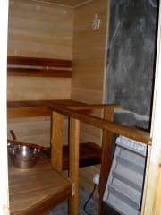 Private sauna for travellers in Finland.