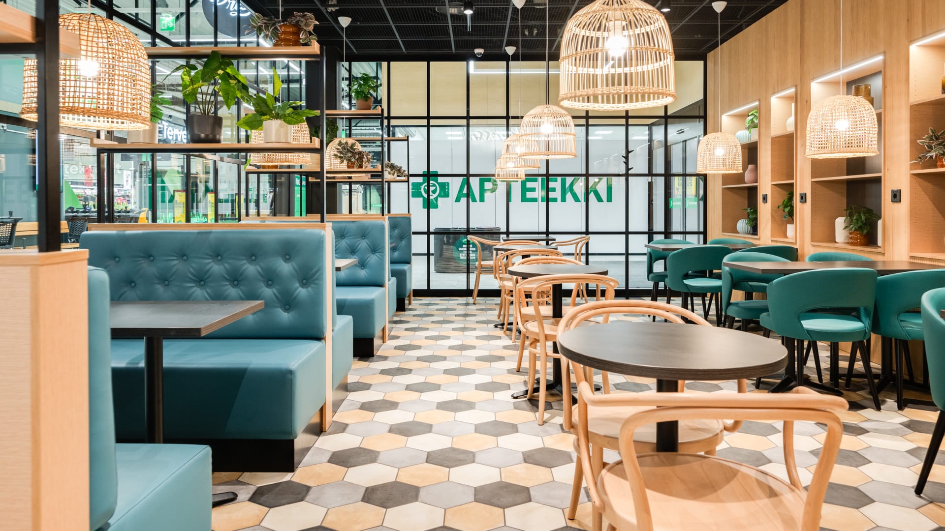 Presso seating area
