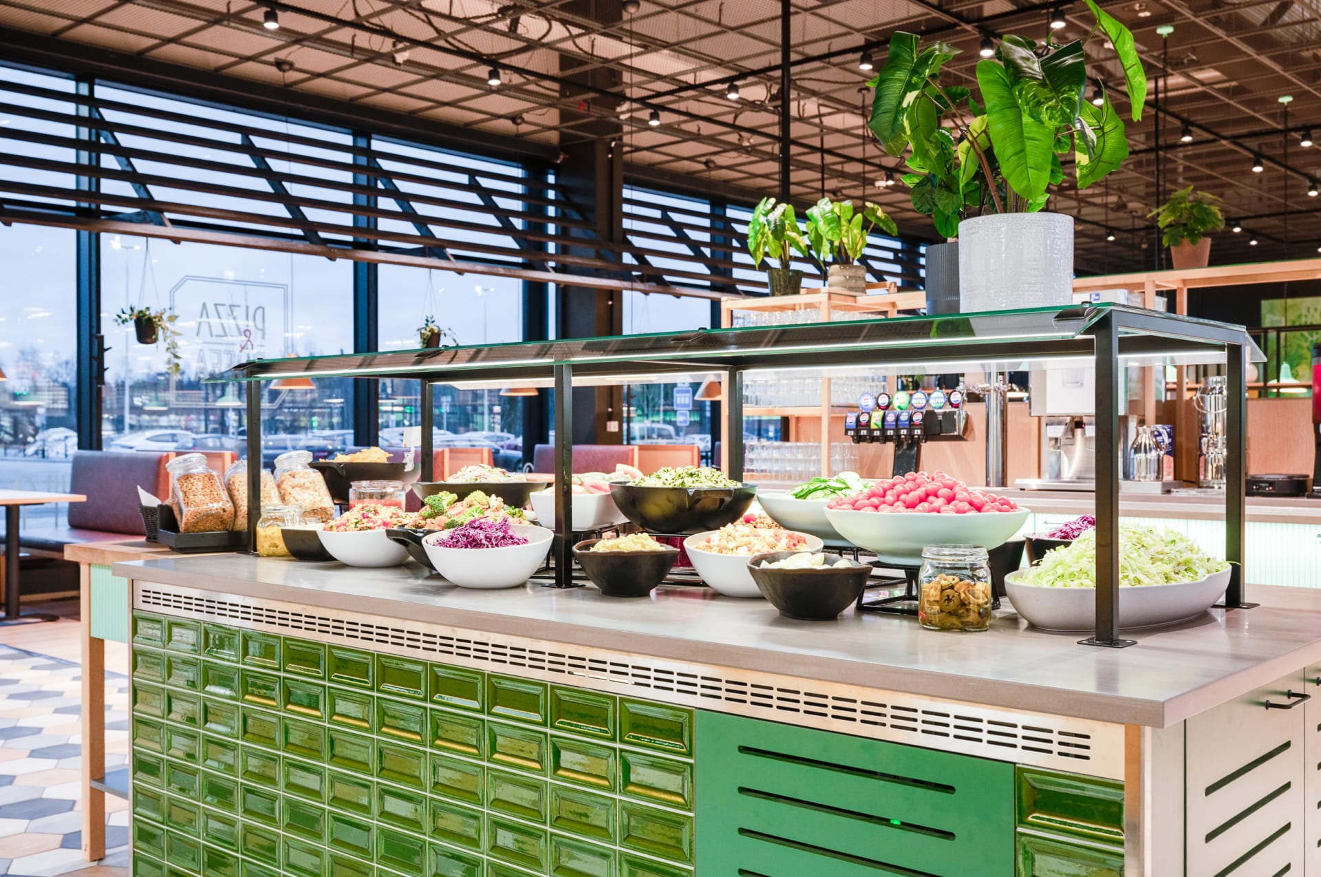 Salad table