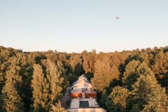 Aerial picture of the Mathildedal Iron Works.