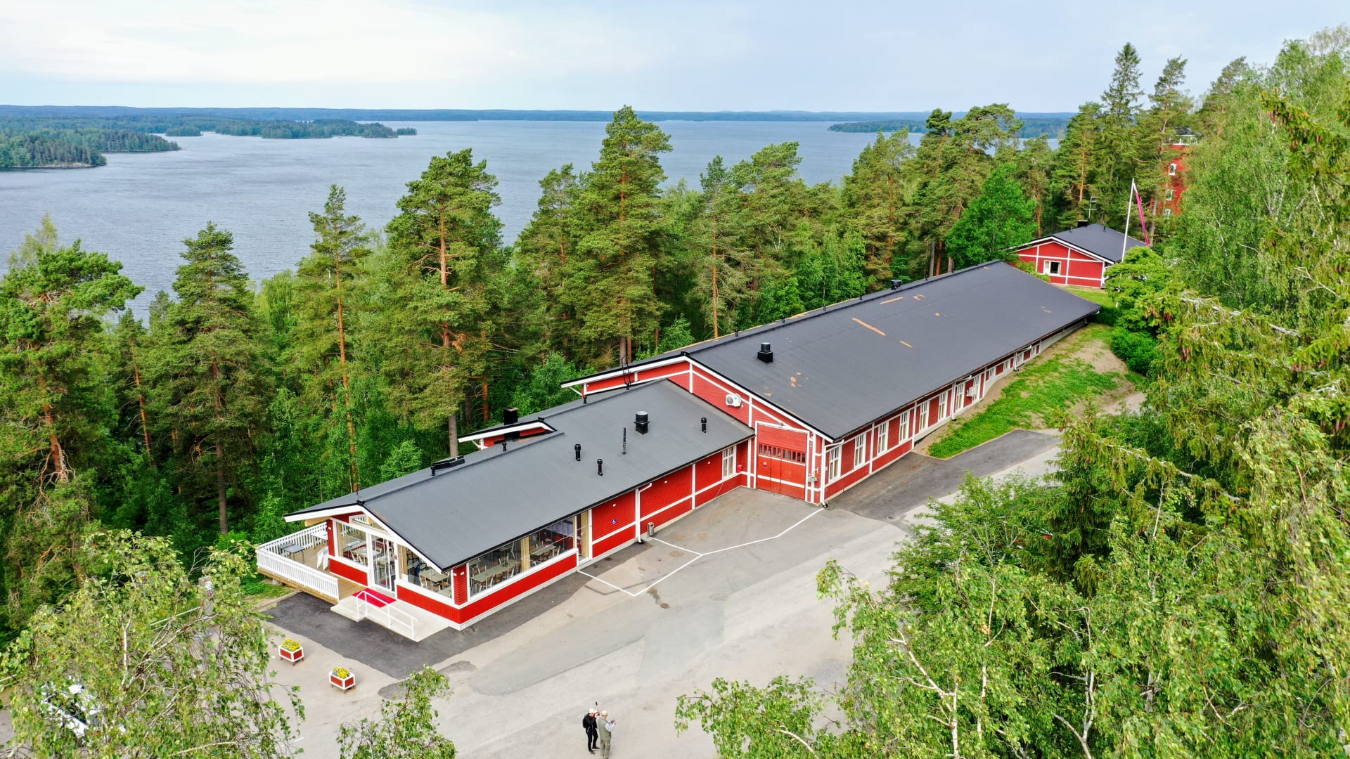 Vehoniemi Automobile Museum from the air