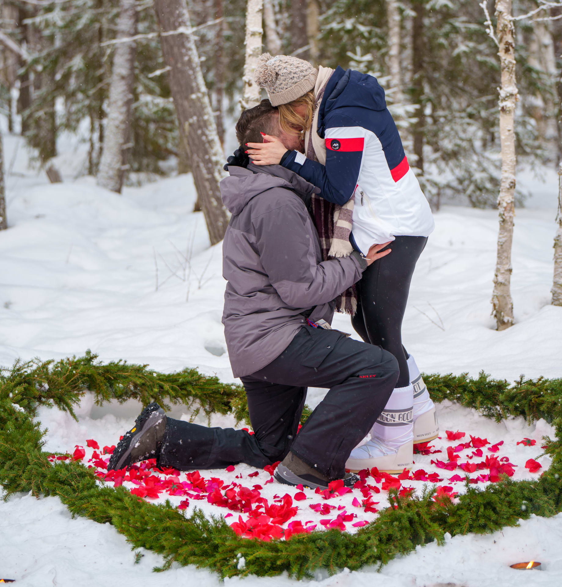 Surprise proposal in the forest