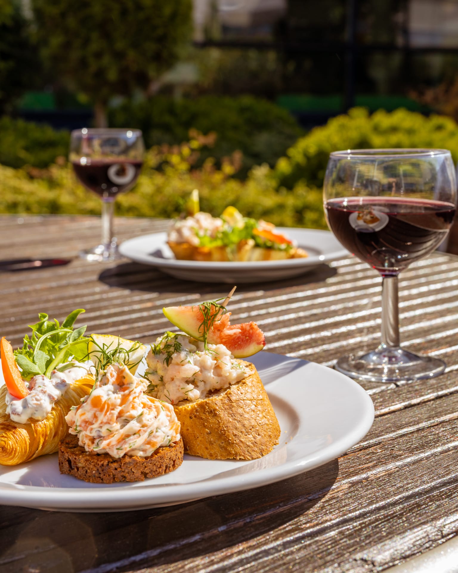 Enjoy summer in a terrace with some salty snacks and refreshments.