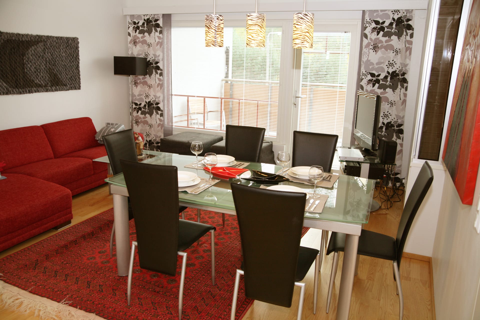 Dining room in an apartment of one bedroom