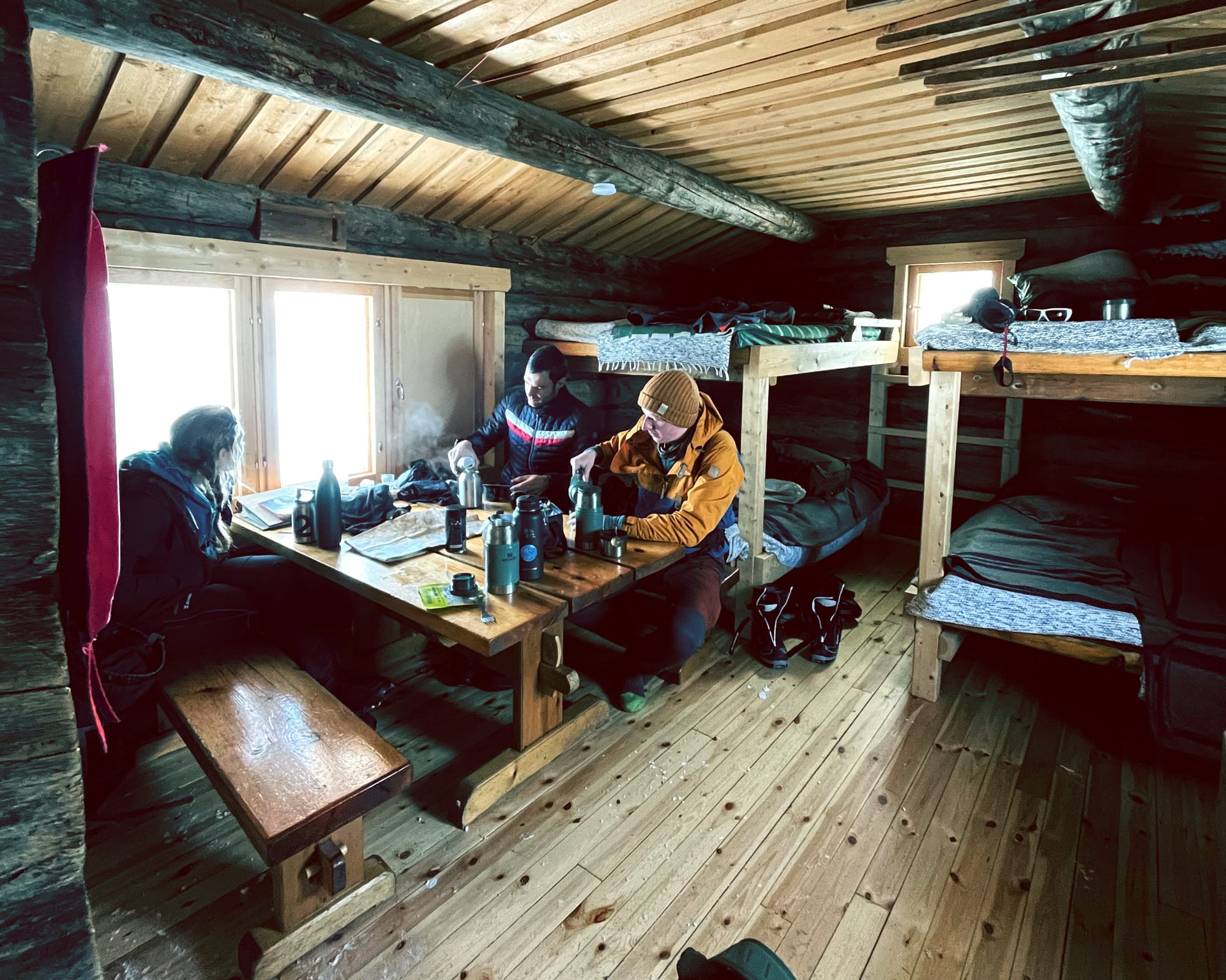 Huts are very basic level wilderness dorms