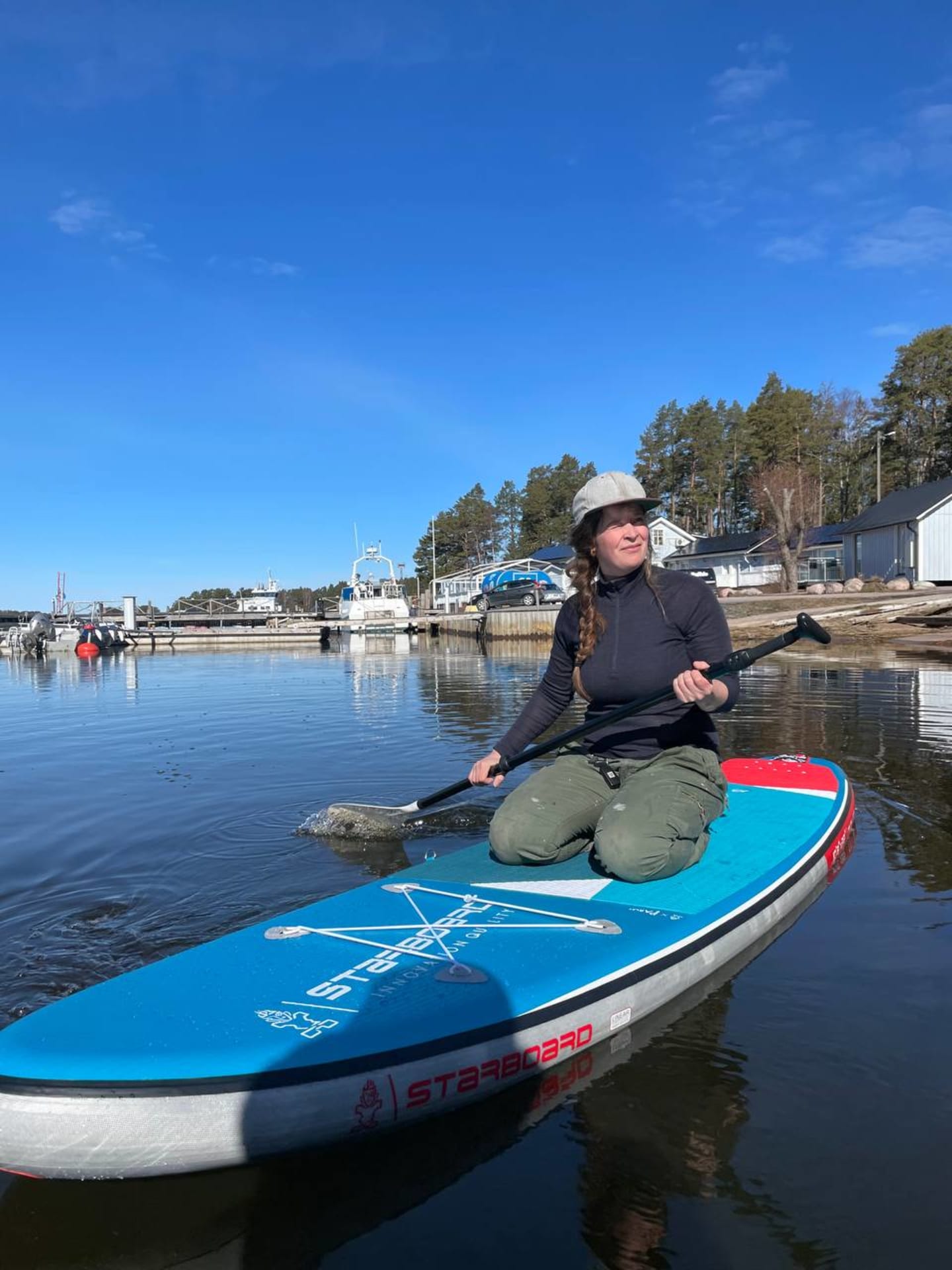 Chilling on the SUP-board