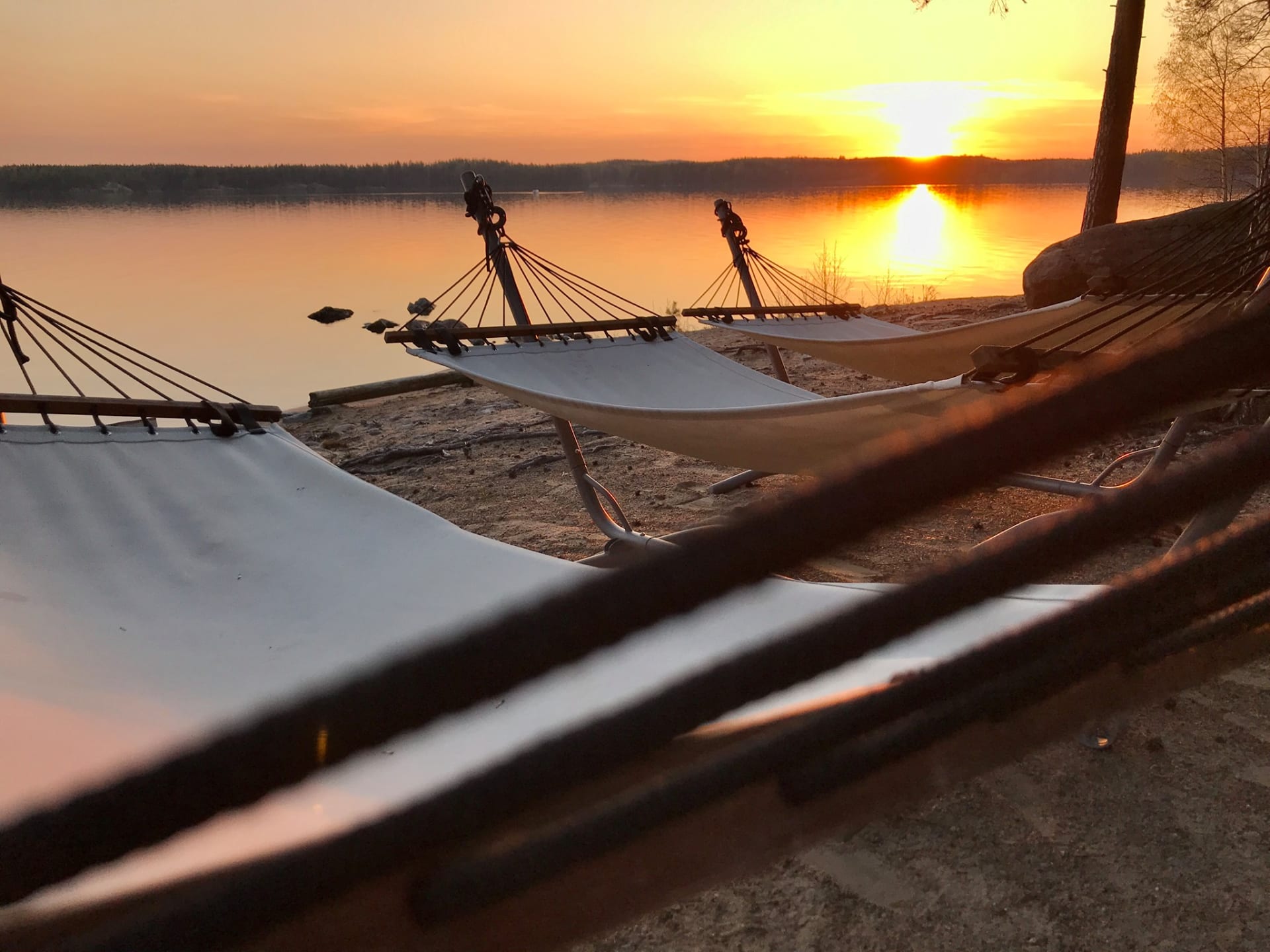 How about evening this beach at Koskenselkä, lake Saimaa?
