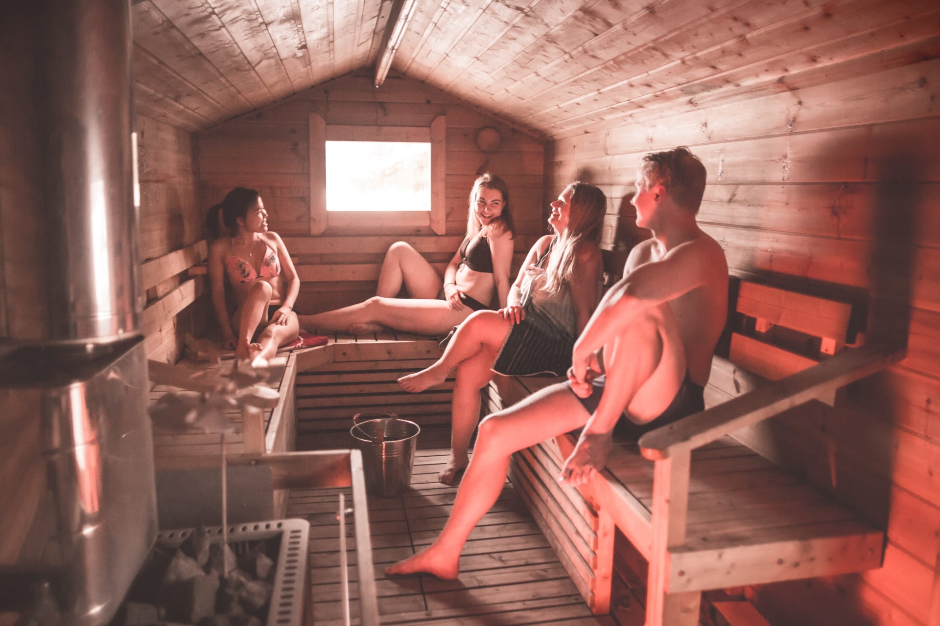 People in sauna