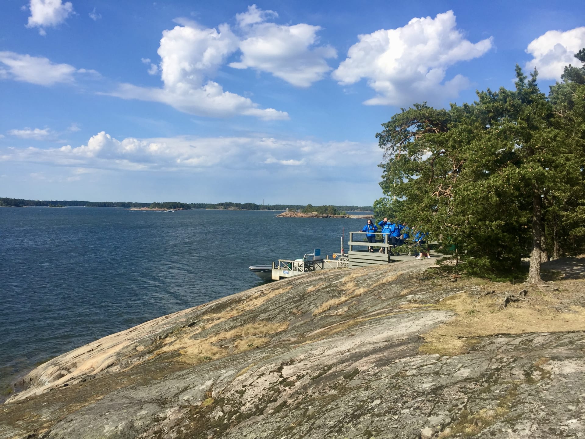 You will visit an island for drinks and snacks
