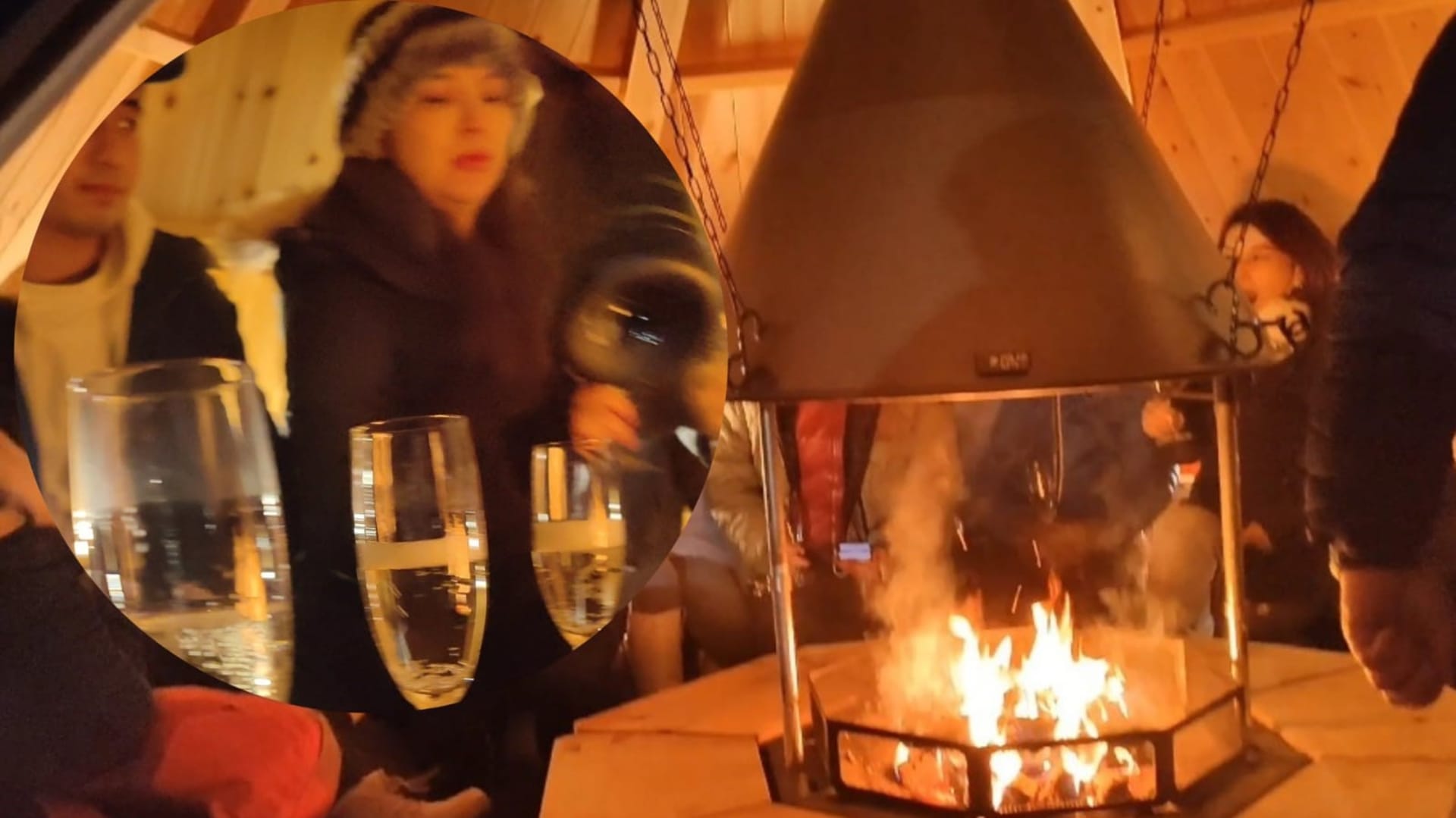 Open fireplace