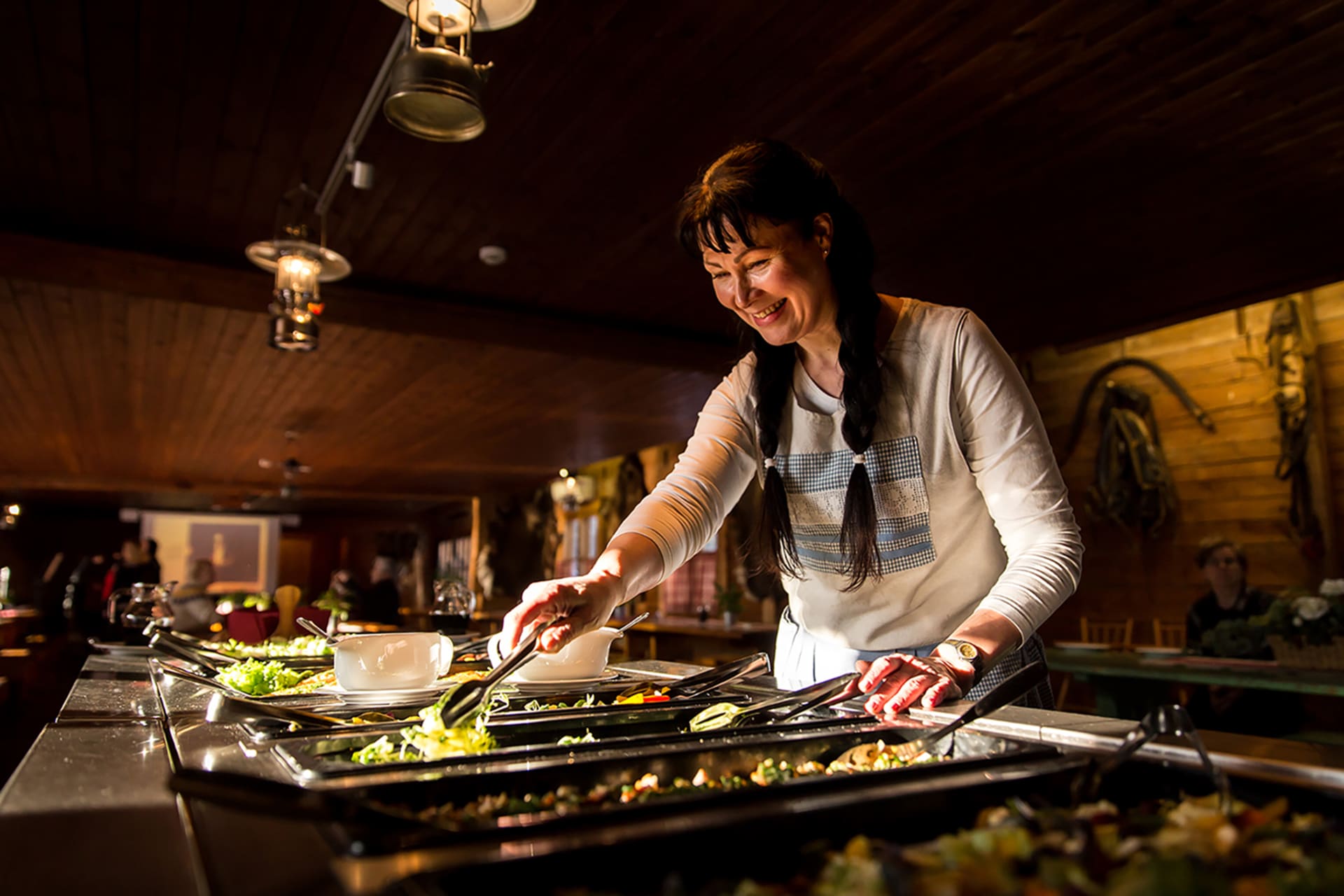 traditional buffet with seasonal delicaties