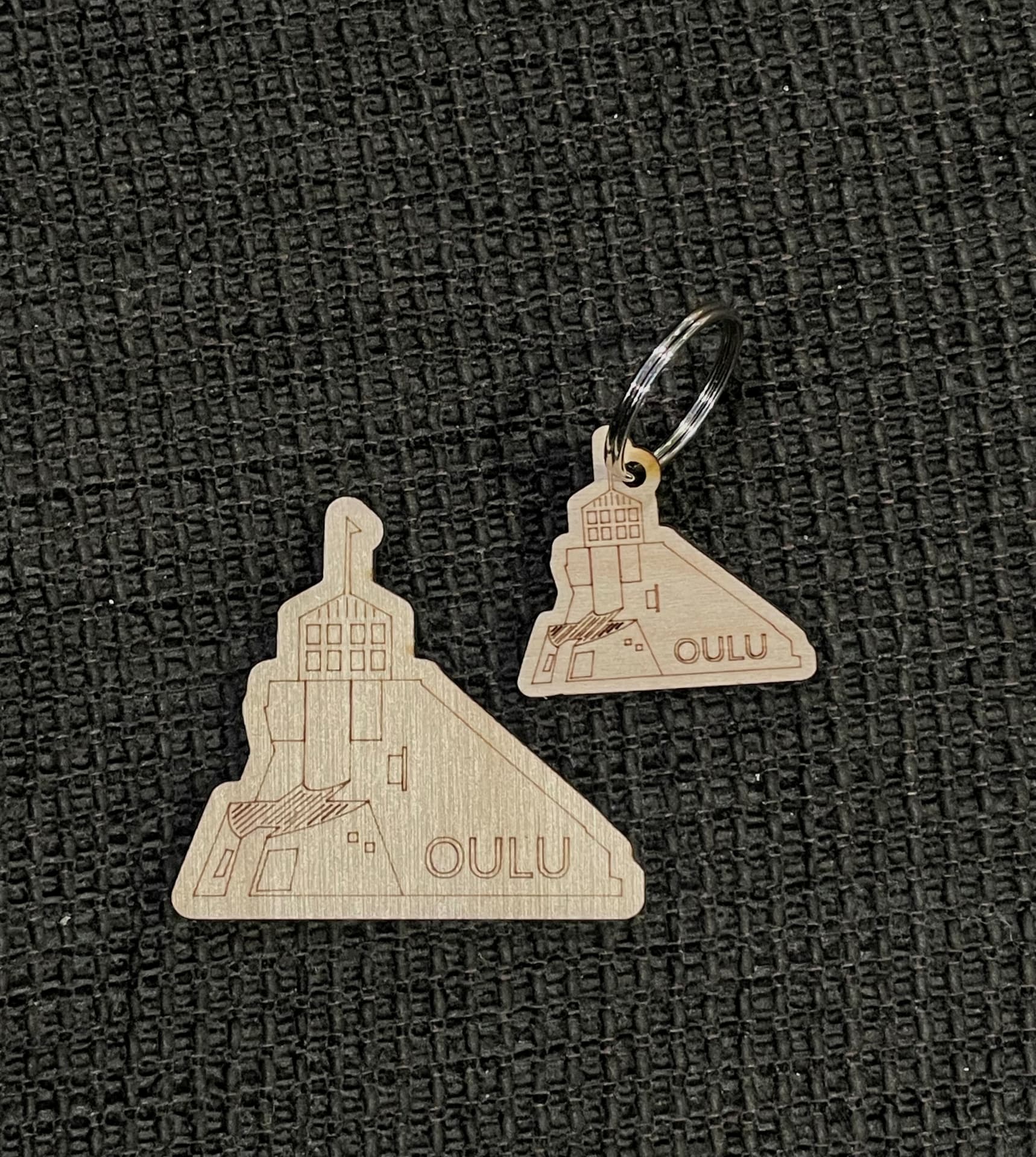 Nallikari lighthouse magnet and keyring.