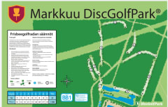 Markkuun frisbeegolfkartta