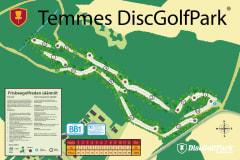 Temmeksen frisbeegolfkartta