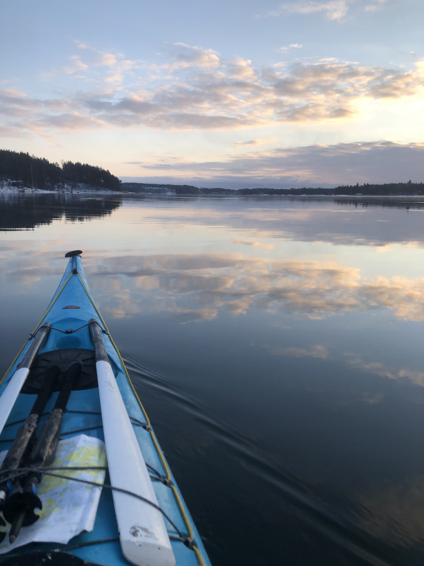 Vinter paddling