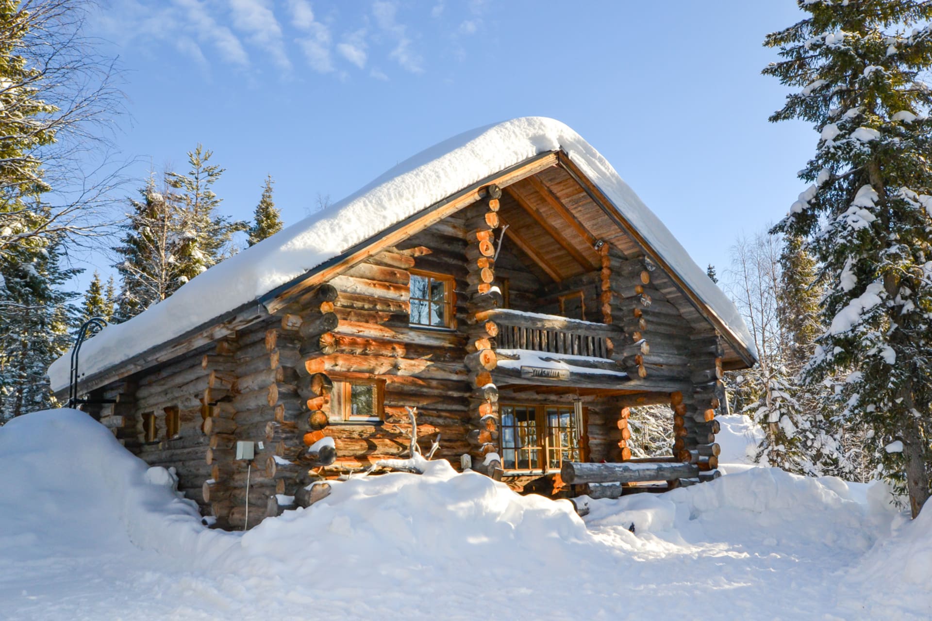 Beautiful log cabin in Lapland