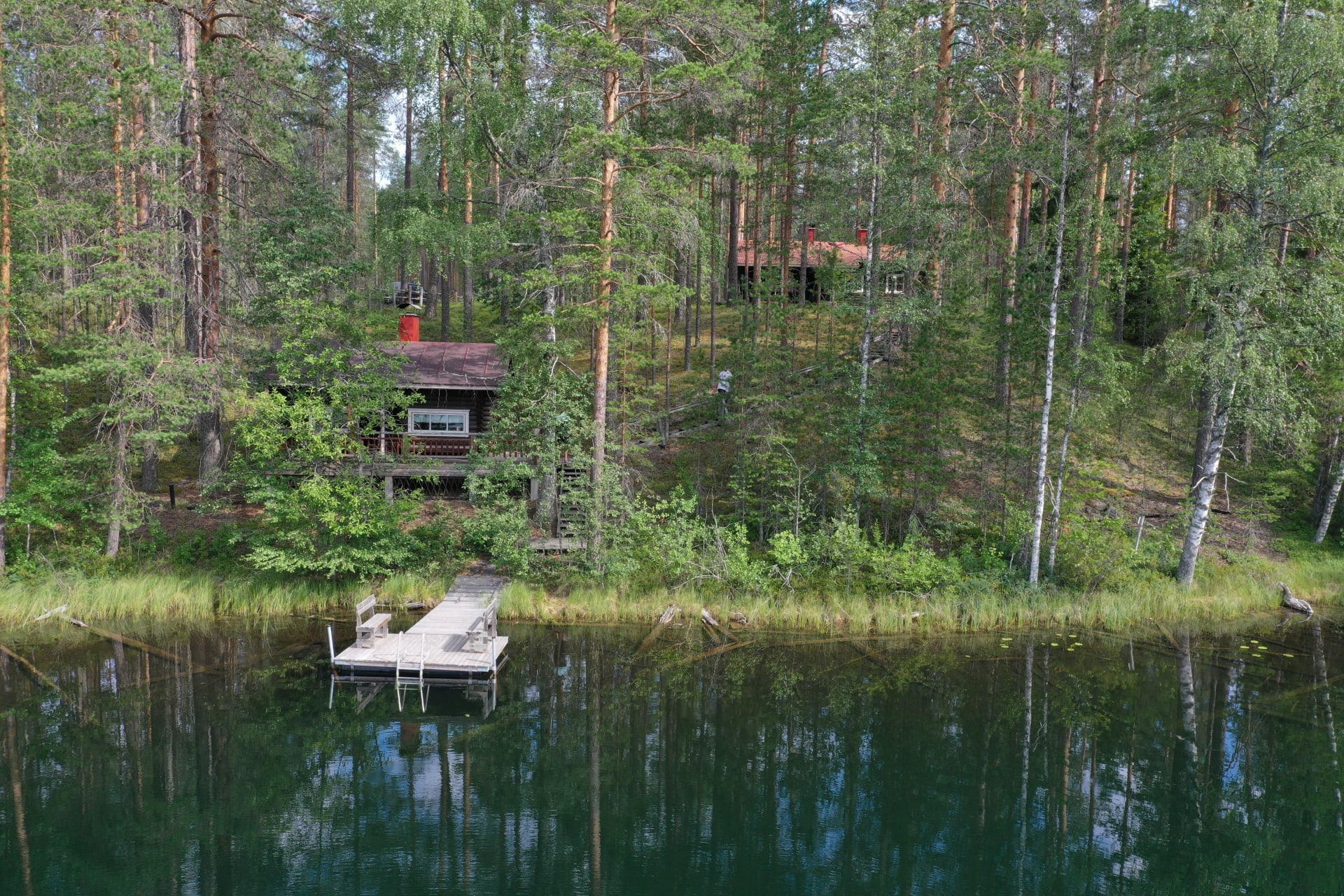 Park Ranger's Hut, sauna and lake