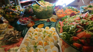 Salad buffet.