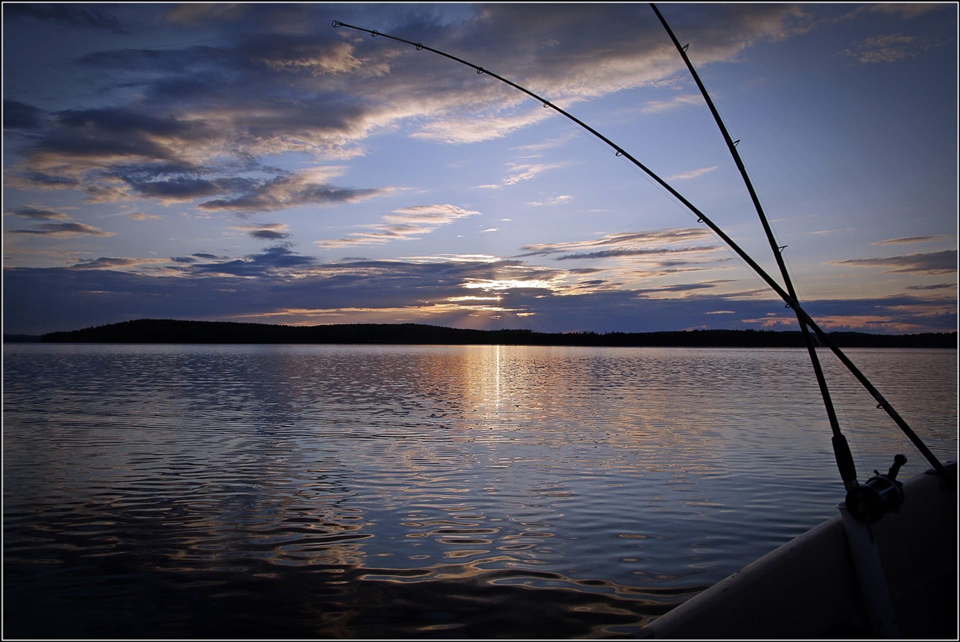 Summer fishing view