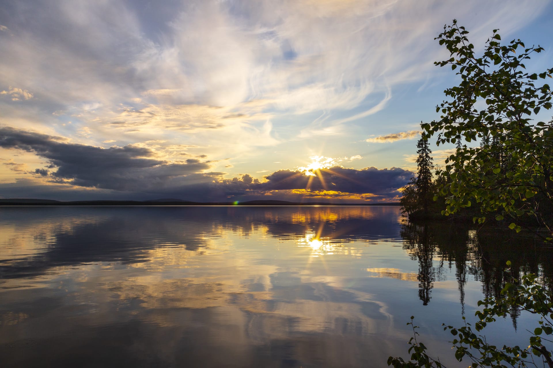 Lake sunset
