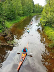 kayaking at river delta