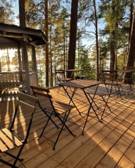 Terrace in Vehoniemen Alamaja Café