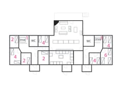 Pääpirtti mökin pohjakuva