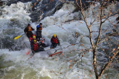 River rafting through the Oulanka National park