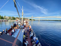Puumala bridge seen from the ship.