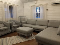 Sauna building lounge