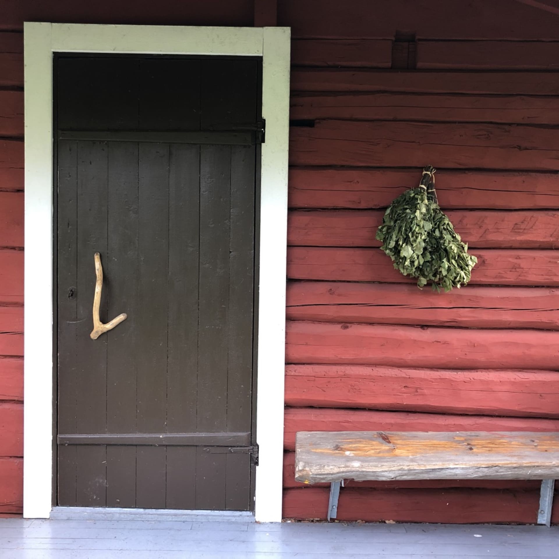Calm down in sauna