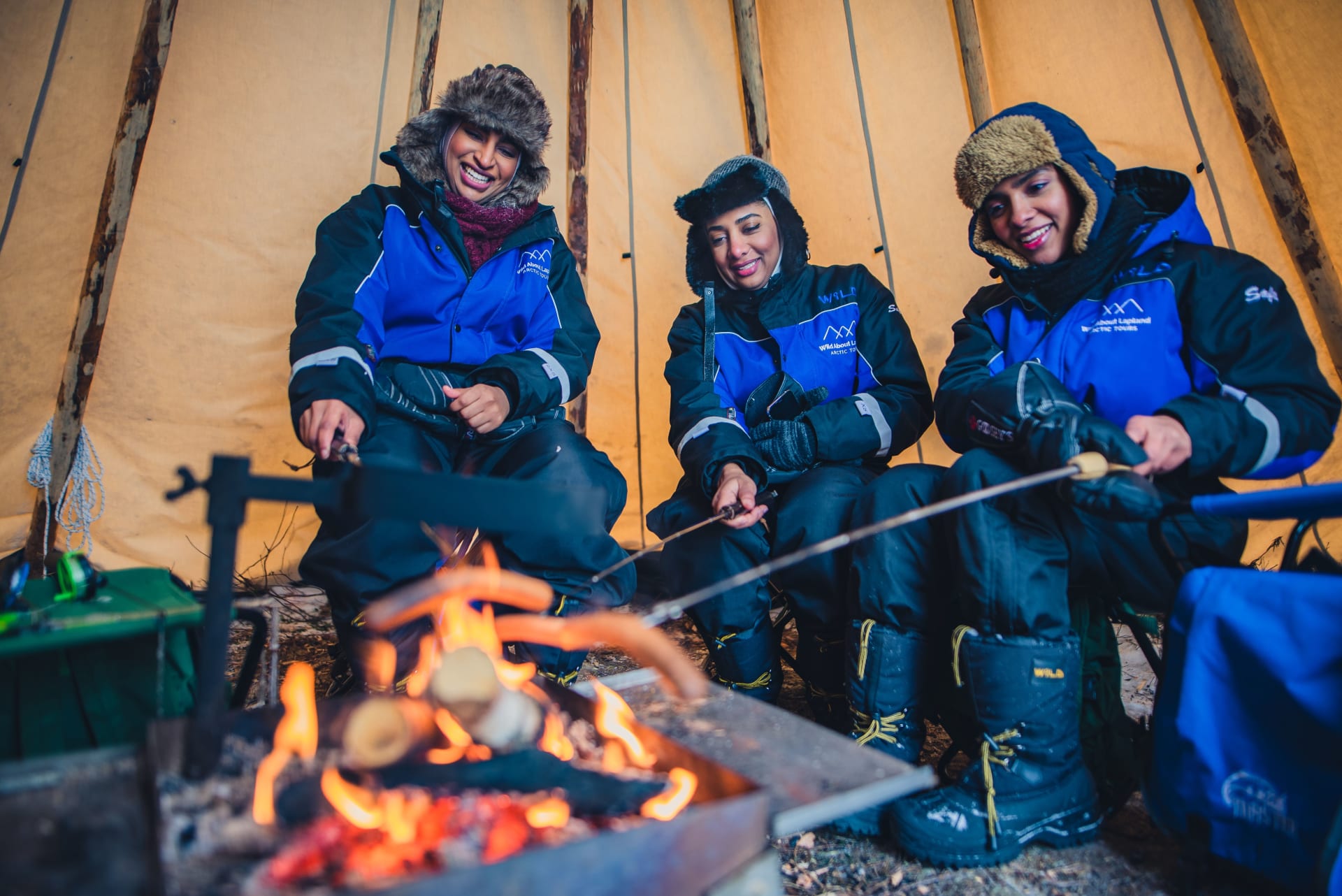 Time for relax around the fire