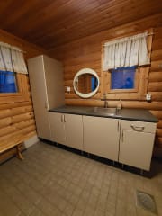 Villa Natalia kodinhoitohuone. Villa Natalia utility room.