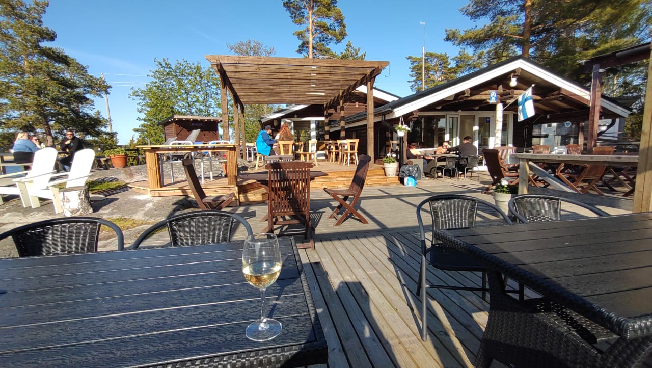 The terrace restaurant Nixor in Särkisalo