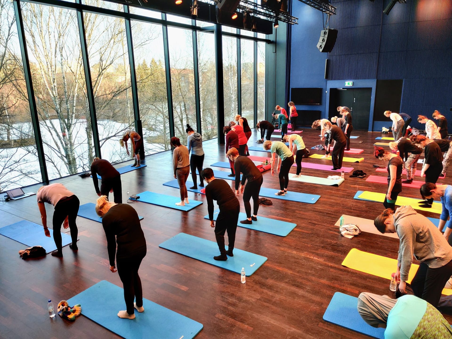 Tampere Hall Maestro used as a yoga room