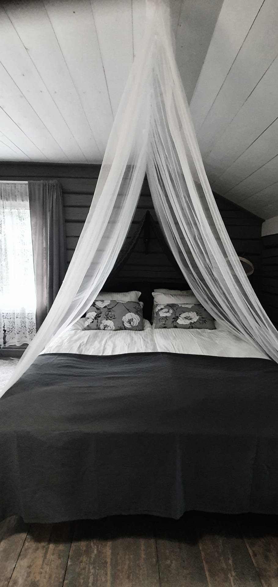 Villa Miilia's rooms are built on the upper floor of a late 19th-century house. 