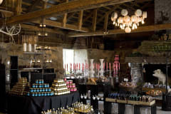 The manor’s quaint shop sells locally produced food products.