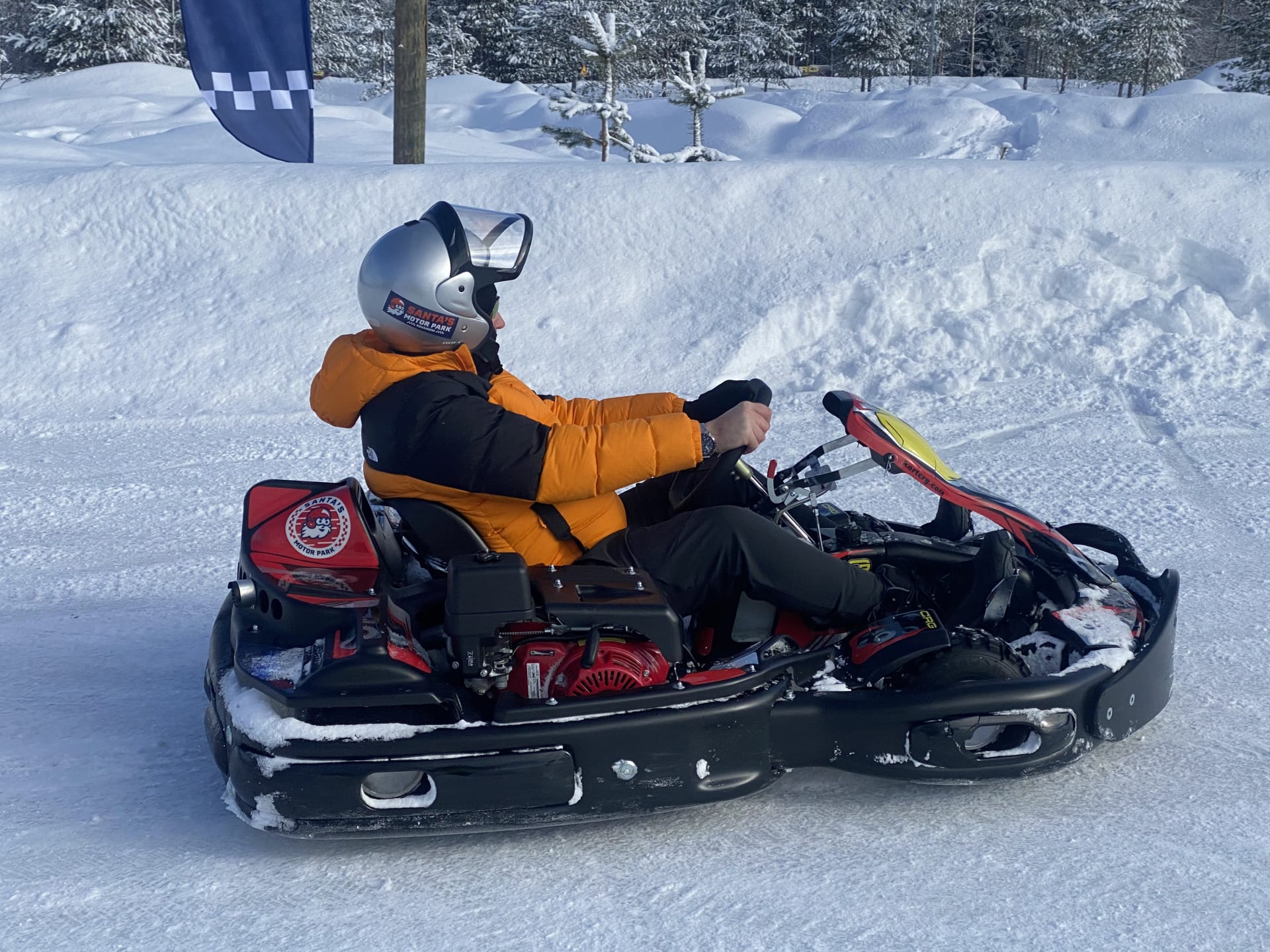 Drifting and driving.